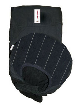 MaM Deluxe inter Cover Stripes black and silver winter cover